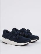 Marks & Spencer Slip-on Bow Trainers Navy