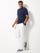 Marks & Spencer Linen Blend Trousers White