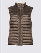 Marks & Spencer Feather & Down Quilted Reversible Jacket Mink Mix
