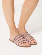 Marks & Spencer Tubular Strappy Mule Sandals Lilac Mix