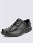 Marks & Spencer Extra Wide Fit Leather Shoes With Airflex&trade; Black