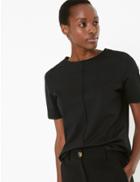 Marks & Spencer Back Zip Short Sleeve Top
