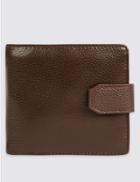 Marks & Spencer Leather Coin Pouch Wallet Brown