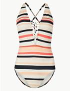 Marks & Spencer Secret Slimming&trade; Non-wired Plunge Swimsuit Pink Mix