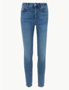 Marks & Spencer High Waist Skinny Leg Jeans Light Indigo