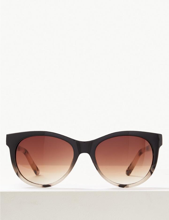 Marks & Spencer Oval Sunglasses Black Mix
