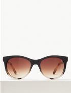 Marks & Spencer Oval Sunglasses Black Mix