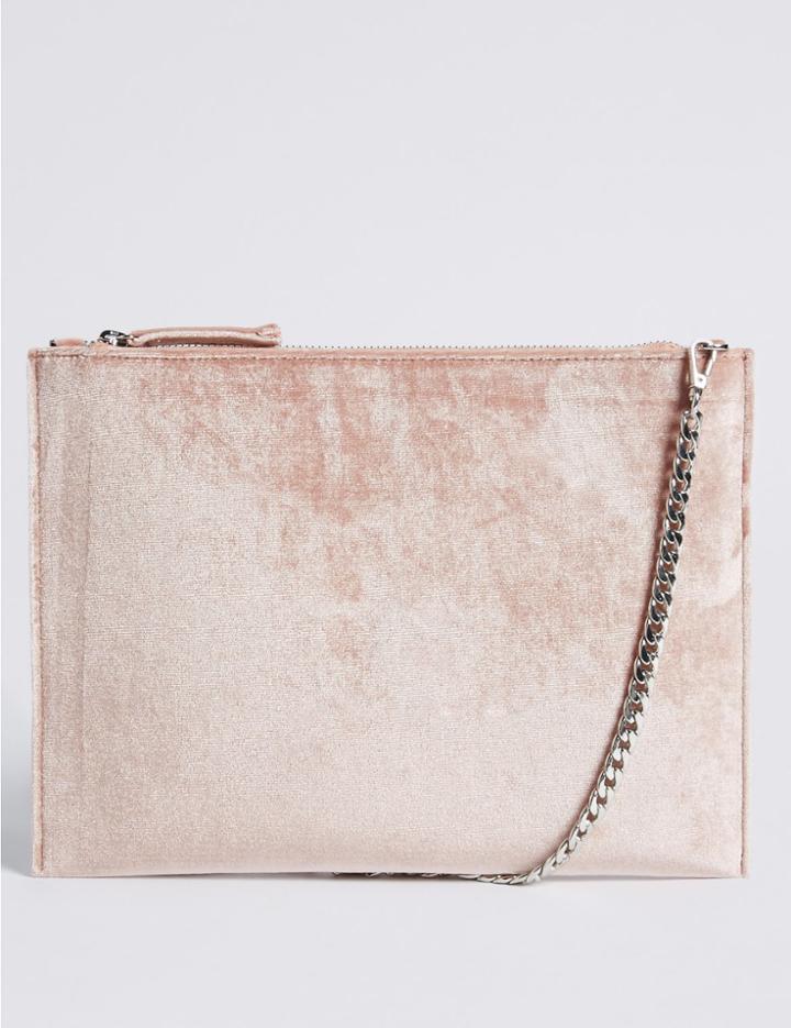 Marks & Spencer Faux Leather Chain Shoulder Bag Nude