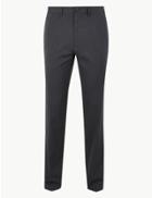Marks & Spencer Slim Fit Trousers With Stretch Charcoal