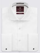 Marks & Spencer Pure Cotton Non-iron Slim Fit Shirt White