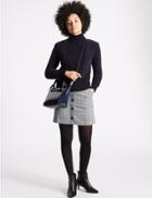 Marks & Spencer Faux Leather Patent Grab Tote Bag Indigo