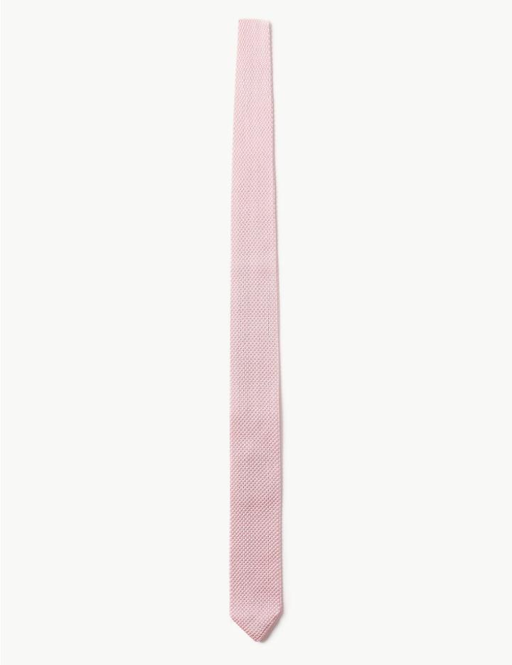 Marks & Spencer Knitted Tie Soft Pink
