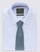 Marks & Spencer Embroidered Geometric Print Floral Tie Yellow Mix
