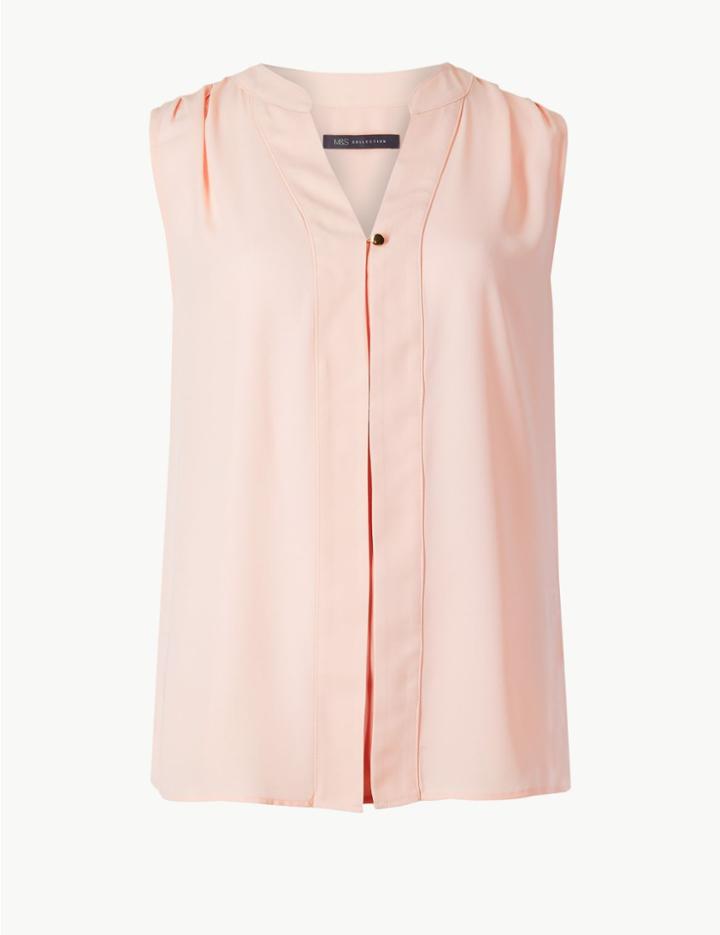 Marks & Spencer V-neck Shell Top Blush
