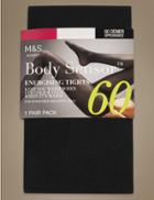 Marks & Spencer 60 Denier Body Sensor&trade; Energising Opaque Tights Black