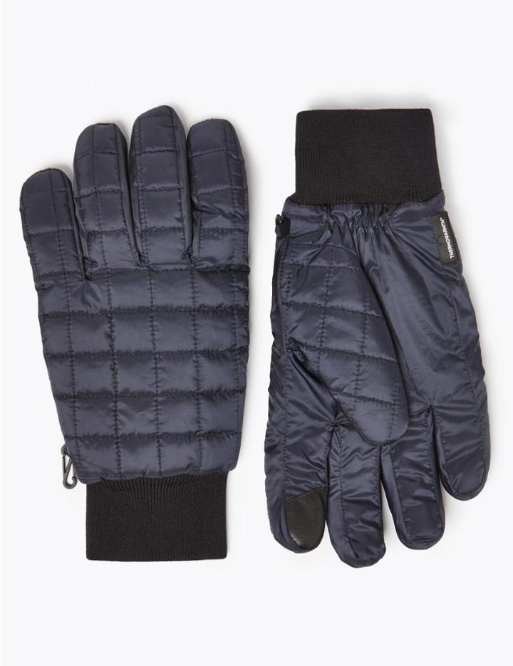 Marks & Spencer Quilted Performance Gloves Navy