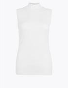 Marks & Spencer Cotton Rich Vest Top White