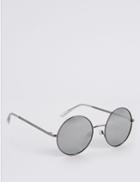 Marks & Spencer Metal Round Sunglasses Grey Mix