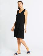 Marks & Spencer Pleated Beach Dress Black
