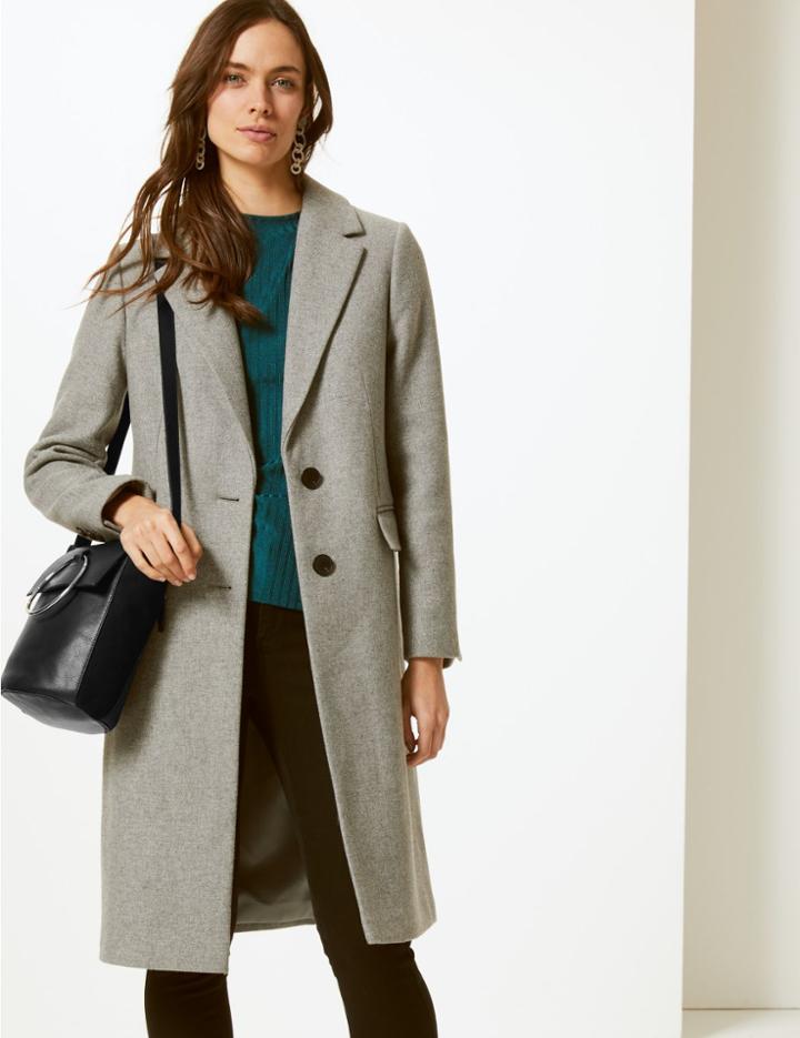 Marks & Spencer Leather Cross Body Bag Navy