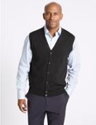 Marks & Spencer Pure Merino Wool Waistcoat Charcoal