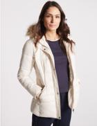 Marks & Spencer Faux Fur Quilted Coat With Stormwear&trade; Ivory