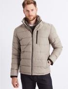 Marks & Spencer Padded Jacket With Stormwear&trade; Neutral