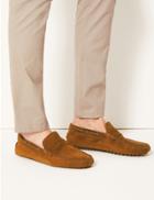 Marks & Spencer Suede Slip-on Drivers Tan