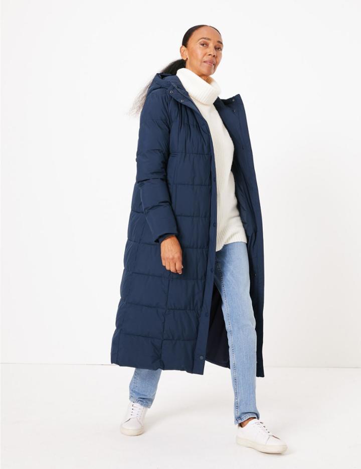 Marks & Spencer Padded Duvet Coat Navy