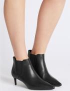 Marks & Spencer Kitten Heel Ankle Boots With Insolia&reg; Black