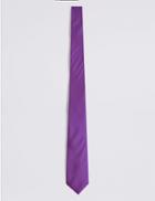 Marks & Spencer Pure Silk Tie Purple