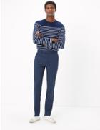 Marks & Spencer Skinny Fit Trousers With Stretch Indigo