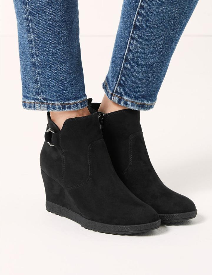Marks & Spencer Wedge Heel Ankle Boots