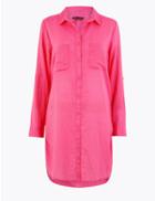 Marks & Spencer Pure Cotton Shirt Beach Dress Pink