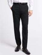 Marks & Spencer Charcoal Slim Fit Trousers Charcoal