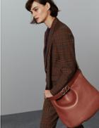 Marks & Spencer Leather Hobo Bag Rust