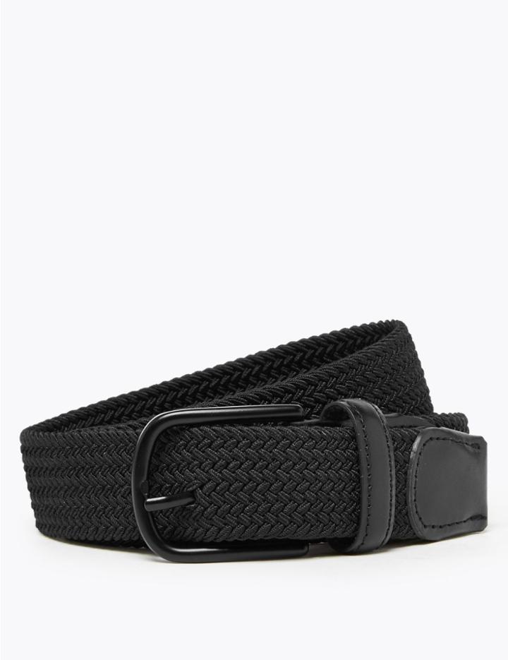 Marks & Spencer Stretch Woven Belt Black Mix