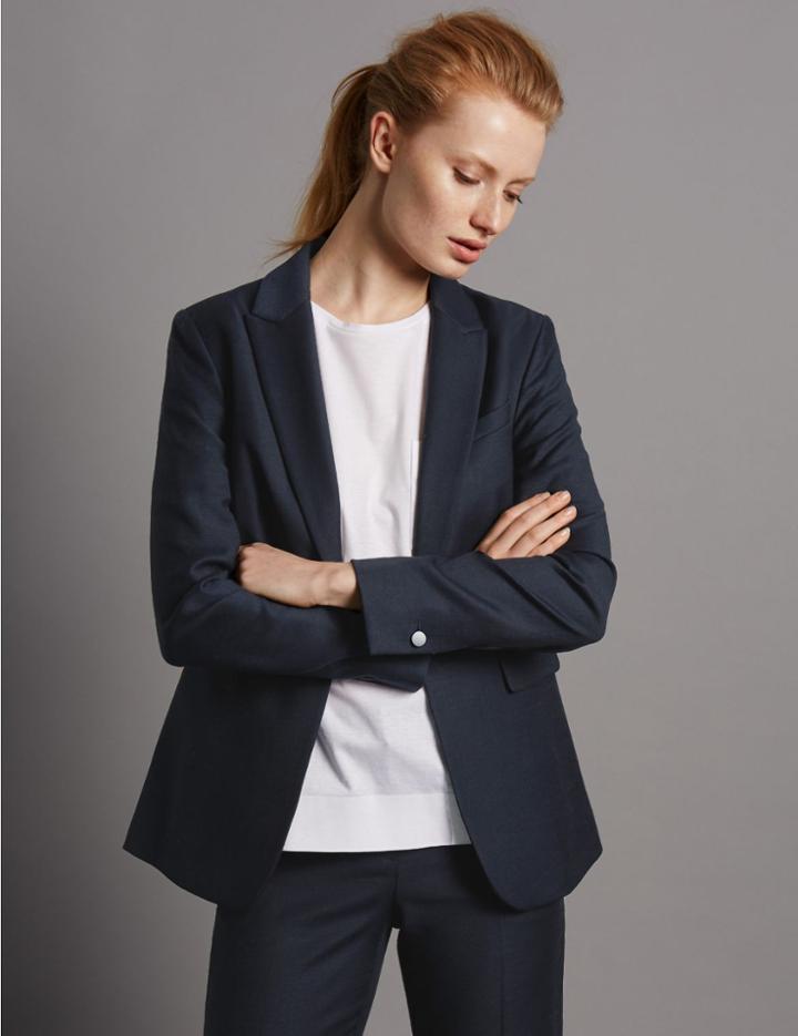 Marks & Spencer Panel Pocket Suit Jacket Navy