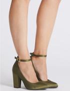 Marks & Spencer Ankle Strap Court Shoes Green