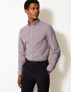 Marks & Spencer Cotton Blend Easy To Iron Slim Fit Shirt