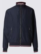 Marks & Spencer Bomber Jacket With Stormwear&trade; Navy