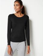 Marks & Spencer Quick Dry Long Sleeve Top Black