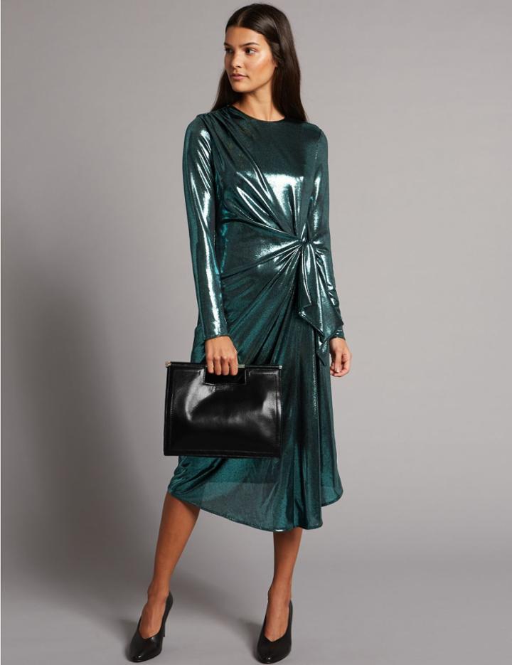 Marks & Spencer Leather Grab Across Body Bag Black
