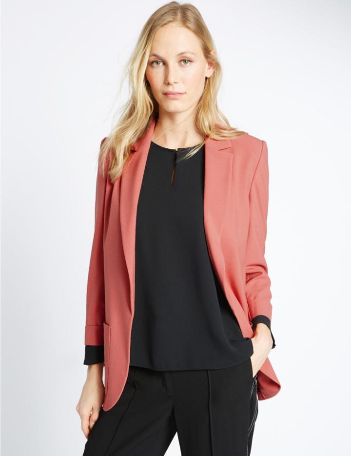 Marks & Spencer Patch Pocket Jacket Copper Rose