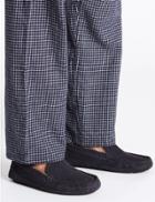 Marks & Spencer Suede Slipper With Driver Sole & Freshfeet&trade; Navy