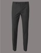 Marks & Spencer Slim Fit Wool Rich Chinos Black