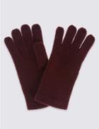 Marks & Spencer Knitted Gloves Claret