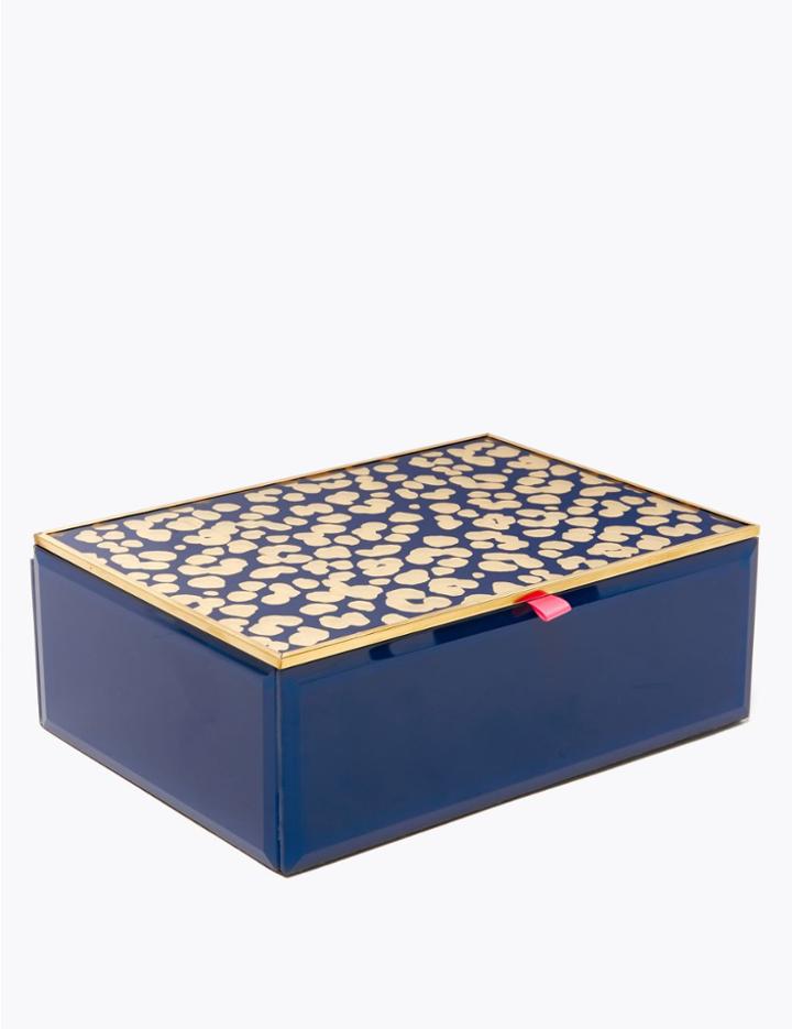 Marks & Spencer Leopard Print Jewellery Box Navy Mix