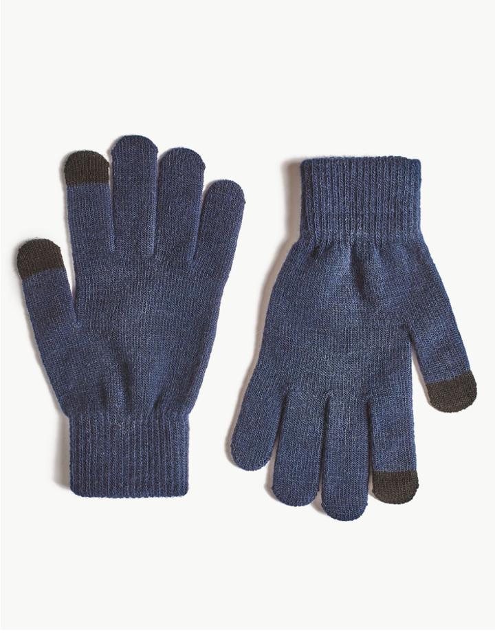 Marks & Spencer Touch Screen Gloves Navy