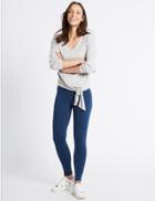 Marks & Spencer High Rise Super Skinny Jeans Med Blue Denim
